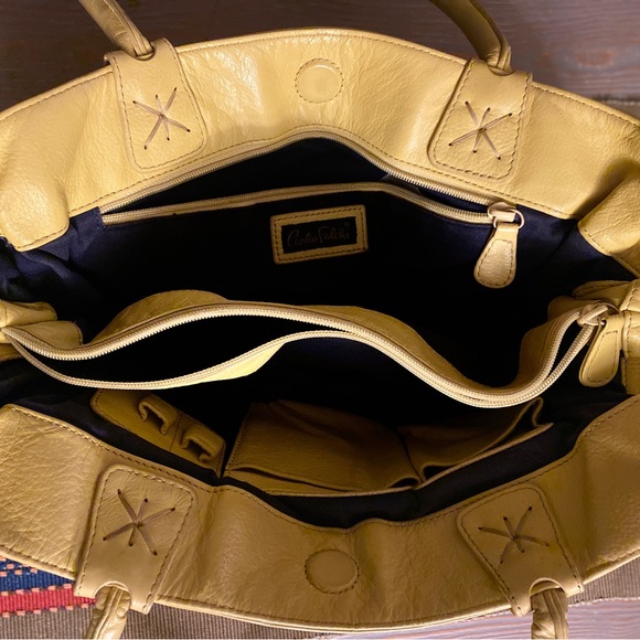 Carlos Falchi - Fatto A Mano Authentic Leather Handbag in Butternut Squa… - Picture 11 of 15